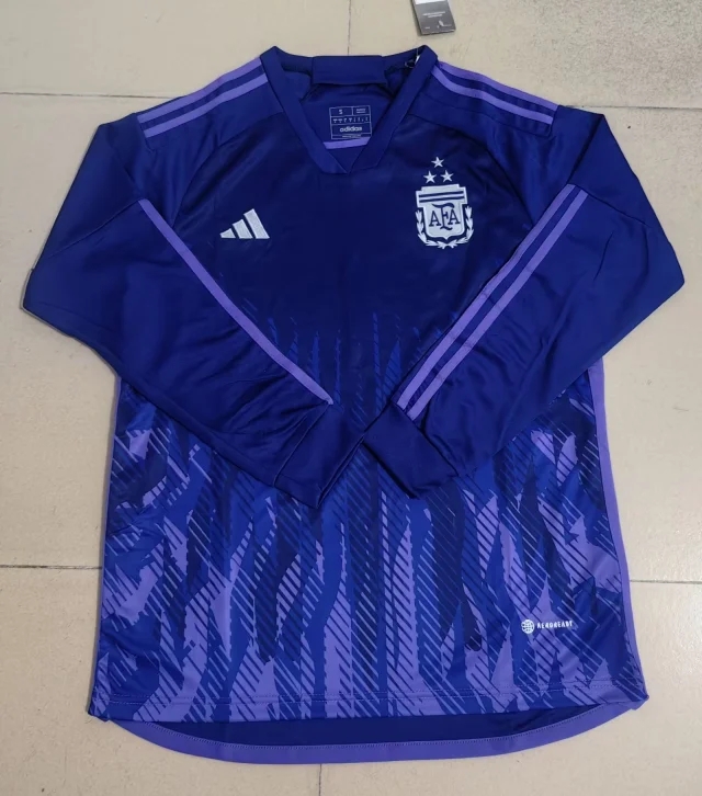 AAA Quality Argentina 2022 World Cup Away 3 stars Long Jersey